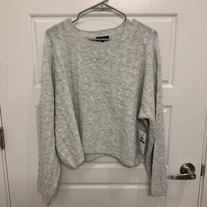 1. State Gray Cable Knit Sweater